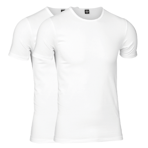 T-shirt - Hvid - 2-pak